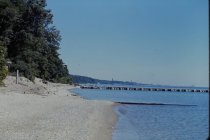 View north along the beach